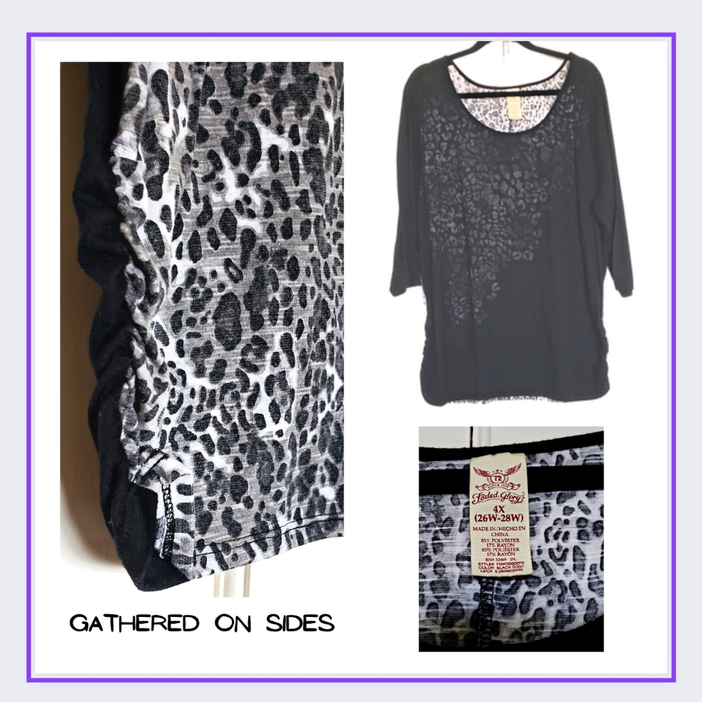 🔥👚EUC/"FADED GLORY" TOP 4X - Picture 2 of 3